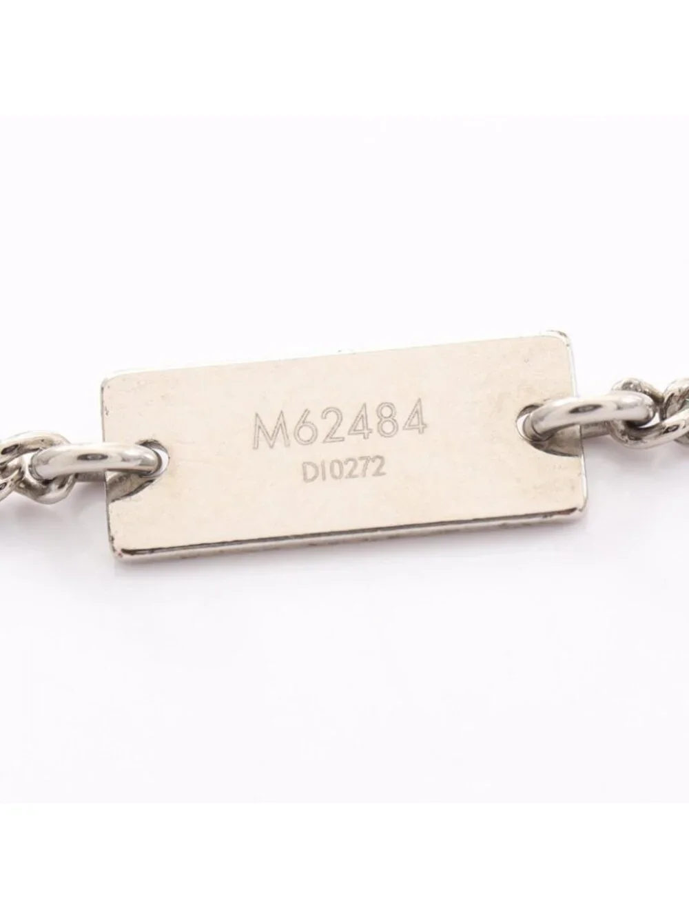 Louis Vuitton Necklace Locket Monogram Silver